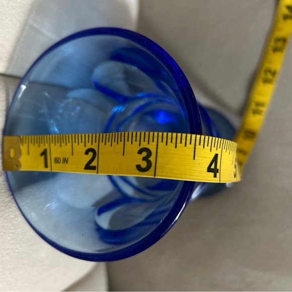 Vintage Fostoria Argus Blue Ice Tea Glasses Set Of 5 Argus Blue (Stem 2770) - Picture 10 of 12